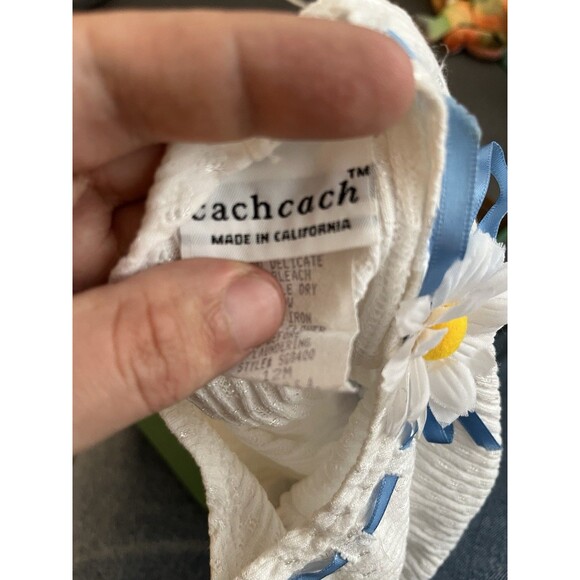 Cach Cach Flower Print Romper Size 12M (Stained) - Picture 7 of 9